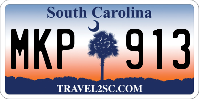 SC license plate MKP913