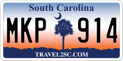 SC license plate MKP914