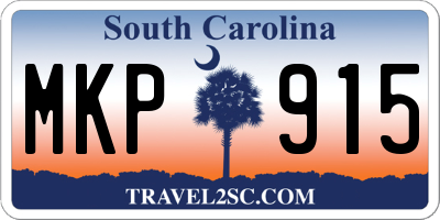 SC license plate MKP915