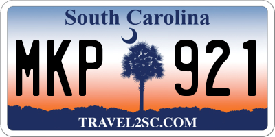 SC license plate MKP921