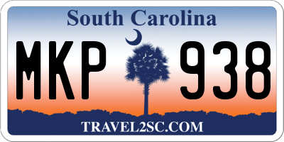 SC license plate MKP938