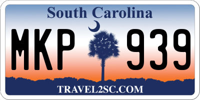 SC license plate MKP939