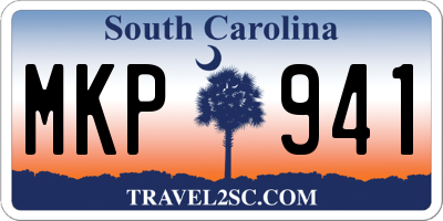 SC license plate MKP941
