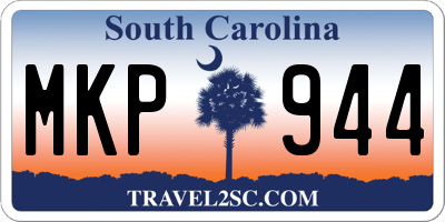 SC license plate MKP944