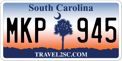 SC license plate MKP945