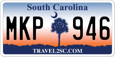 SC license plate MKP946