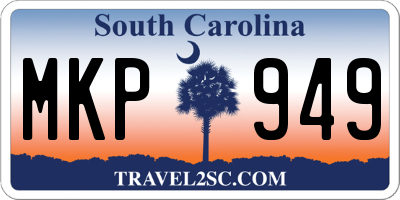 SC license plate MKP949