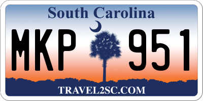 SC license plate MKP951