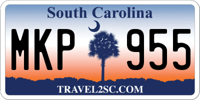 SC license plate MKP955