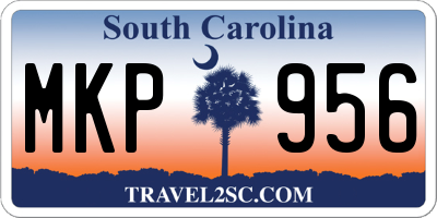 SC license plate MKP956