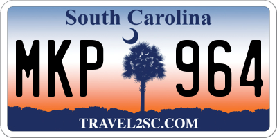 SC license plate MKP964