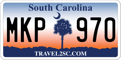 SC license plate MKP970