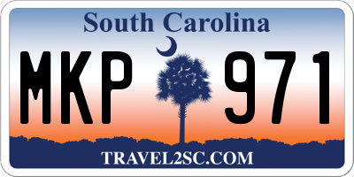 SC license plate MKP971