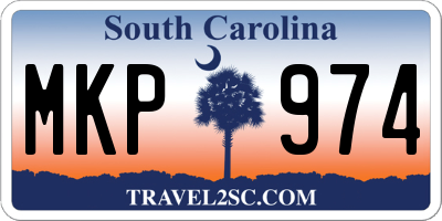 SC license plate MKP974