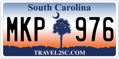 SC license plate MKP976