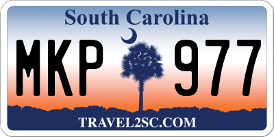 SC license plate MKP977