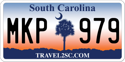 SC license plate MKP979