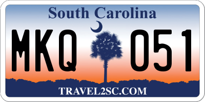 SC license plate MKQ051