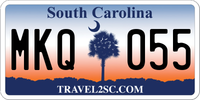 SC license plate MKQ055