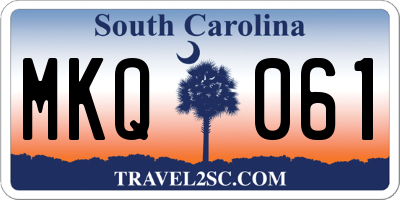 SC license plate MKQ061