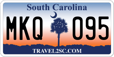 SC license plate MKQ095