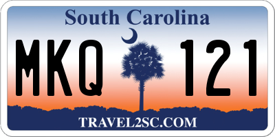 SC license plate MKQ121
