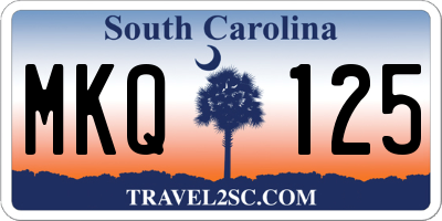 SC license plate MKQ125
