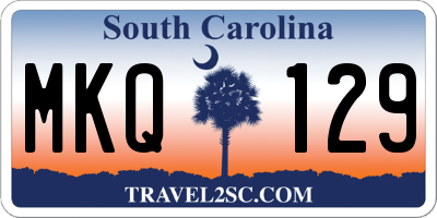SC license plate MKQ129