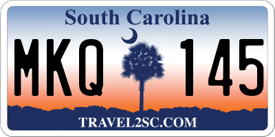 SC license plate MKQ145