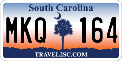 SC license plate MKQ164