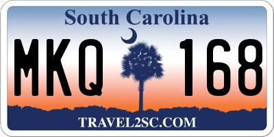SC license plate MKQ168