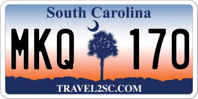 SC license plate MKQ170