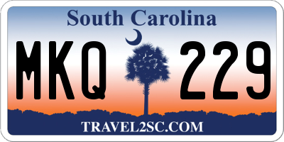 SC license plate MKQ229