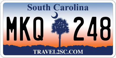SC license plate MKQ248