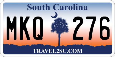 SC license plate MKQ276