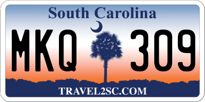 SC license plate MKQ309