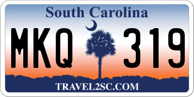 SC license plate MKQ319