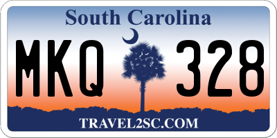 SC license plate MKQ328