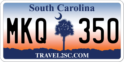 SC license plate MKQ350