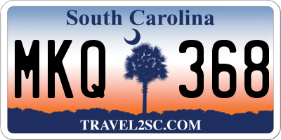 SC license plate MKQ368