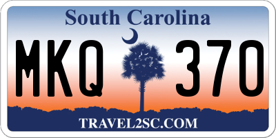 SC license plate MKQ370