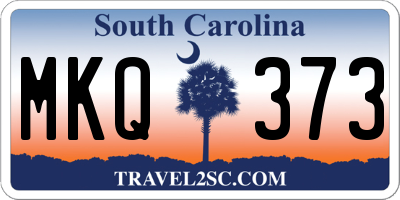 SC license plate MKQ373