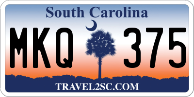 SC license plate MKQ375