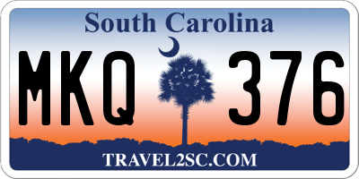 SC license plate MKQ376