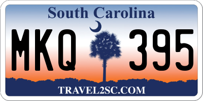 SC license plate MKQ395