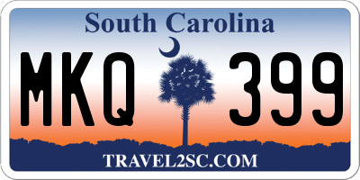 SC license plate MKQ399