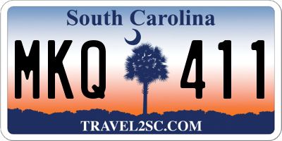 SC license plate MKQ411