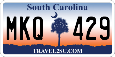 SC license plate MKQ429
