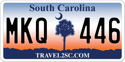 SC license plate MKQ446