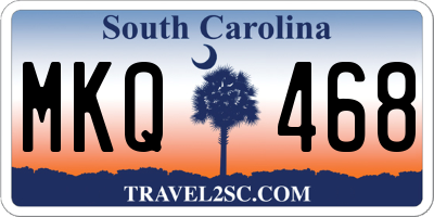 SC license plate MKQ468